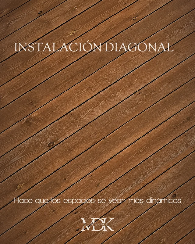 Instalación diagonal